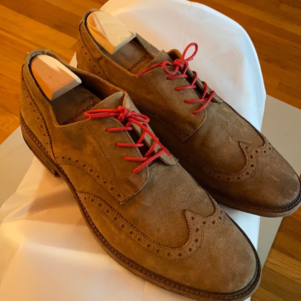 Frye Wing tip Roughout suede. 13